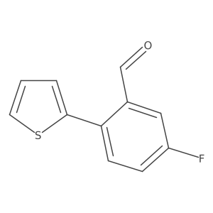 5-Fluoro-2-(thiophen-2-yl)benzaldehyde Structure