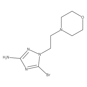 5-bromo-1-[2-(morpholin-4-yl)ethyl]-1H-1,2,4-triazol-3-amine Structure