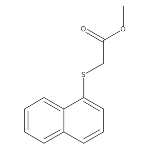 Naphthylsulfanyl-acetic acid methyl ester结构式