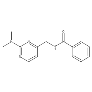 N-((2-(dimethylamino)pyrimidin-4-yl)methyl)benzamide结构式