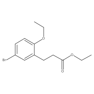 Ethyl 3-(5-bromo-2-ethoxyphenyl)propanoate Structure
