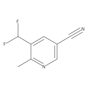 5-(Difluoromethyl)-6-methylnicotinonitrile Structure