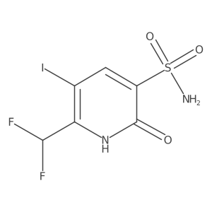 2-(Difluoromethyl)-6-hydroxy-3-iodopyridine-5-sulfonamide Structure