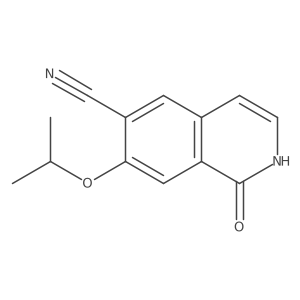 1-Hydroxy-7-isopropoxyisoquinoline-6-carbonitrile Structure