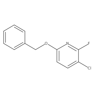 6-(Benzyloxy)-3-chloro-2-fluoropyridine Structure