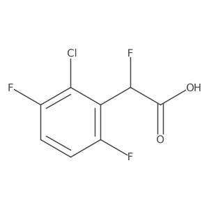 2-(2-Chloro-3,6-difluorophenyl)-2-fluoroacetic acid结构式