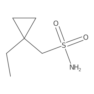 (1-Ethylcyclopropyl)methanesulfonamide结构式