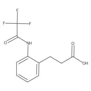 3-[2-(Trifluoroacetamido)phenyl]propanoic acid结构式