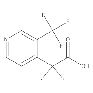 2-Methyl-2-[3-(trifluoromethyl)pyridin-4-yl]propanoic acid Structure