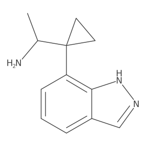 1-[1-(1H-indazol-7-yl)cyclopropyl]ethan-1-amine Structure