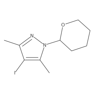 4-Iodo-3,5-dimethyl-1-(tetrahydro-2H-pyran-2-yl)-1H-pyrazole Structure