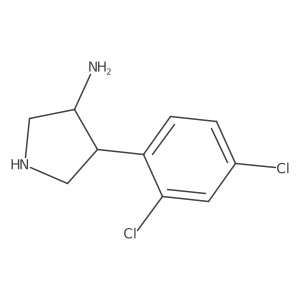4-(2,4-Dichlorophenyl)pyrrolidin-3-amine Structure