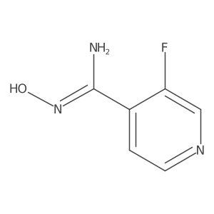 3-Fluoro-N inverted exclamation mark-hydroxypyridine-4-carboximidamide结构式