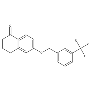 6-((3-(Trifluoromethyl)benzyl)oxy)-3,4-dihydronaphthalen-1(2H)-one Structure