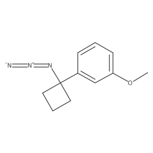1-(1-Azidocyclobutyl)-3-methoxybenzene结构式