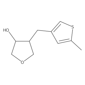 4-[(5-Methylthiophen-3-yl)methyl]oxolan-3-ol结构式
