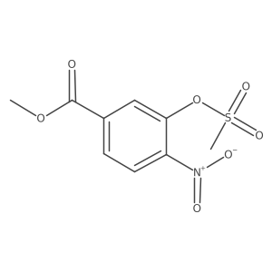 Methyl 3-methylsulfonyloxy-4-nitrobenzoate Structure