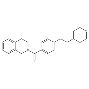 (3,4-dihydroisoquinolin-2(1H)-yl)(6-((tetrahydro-2H-pyran-4-yl)methoxy)pyridin-3-yl)methanone Structure