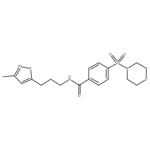 N-(3-(3-methylisoxazol-5-yl)propyl)-4-(morpholinosulfonyl)benzamide Structure