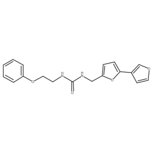 1-([2,3'-Bifuran]-5-ylmethyl)-3-(2-phenoxyethyl)urea Structure