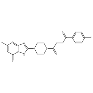 1-(4-Fluorophenyl)-4-(4-(5-methyl-7-oxo-4,7-dihydro-[1,2,4]triazolo[1,5-a]pyrimidin-2-yl)piperazin-1-yl)butane-1,4-dione Structure