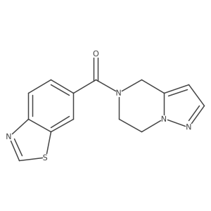 benzo[d]thiazol-6-yl(6,7-dihydropyrazolo[1,5-a]pyrazin-5(4H)-yl)methanone Structure