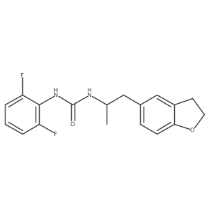 1-(2,6-Difluorophenyl)-3-(1-(2,3-dihydrobenzofuran-5-yl)propan-2-yl)urea Structure