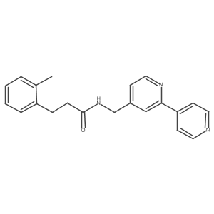 N-([2,4'-bipyridin]-4-ylmethyl)-3-(o-tolyl)propanamide结构式