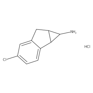 4-chloro-1H,1aH,6H,6aH-cyclopropa[a]inden-1-amine hydrochloride结构式
