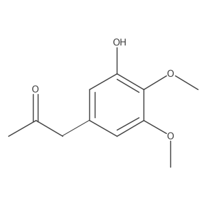 (3,4-Dimethoxy-5-hydroxyphenyl)acetone结构式