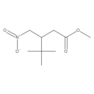 Methyl 4,4-dimethyl-3-(nitromethyl)pentanoate结构式