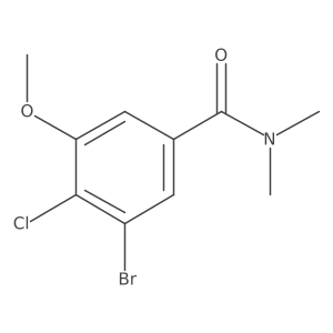 3-Bromo-4-chloro-5-methoxy-N,N-dimethylbenzamide Structure