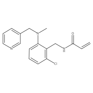 N-[(2-chloro-6-{methyl[(pyridin-3-yl)methyl]amino}phenyl)methyl]prop-2-enamide Structure