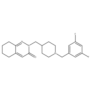 2-({1-[(3,5-Difluorophenyl)methyl]piperidin-4-yl}methyl)-2,3,5,6,7,8-hexahydrocinnolin-3-one结构式
