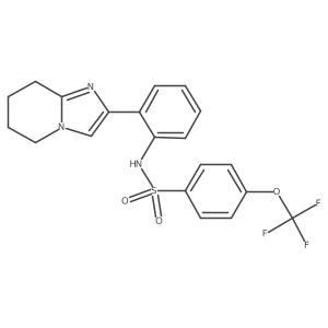 N-(2-(5,6,7,8-tetrahydroimidazo[1,2-a]pyridin-2-yl)phenyl)-4-(trifluoromethoxy)benzenesulfonamide结构式