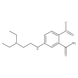 5-[2-(Diethylamino)ethylamino]-2-nitrobenzamide结构式