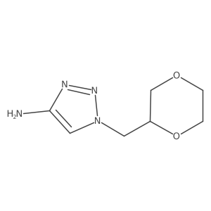 1-[(1,4-dioxan-2-yl)methyl]-1H-1,2,3-triazol-4-amine Structure
