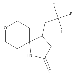 4-(2,2,2-Trifluoroethyl)-8-oxa-1-azaspiro[4.5]decan-2-one Structure