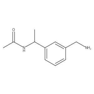 N-{1-[3-(aminomethyl)phenyl]ethyl}acetamide Structure