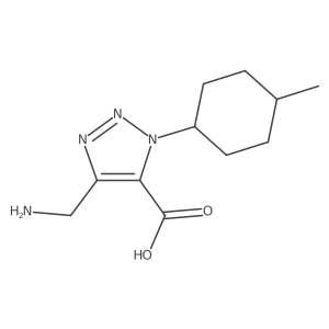 4-(aminomethyl)-1-(4-methylcyclohexyl)-1H-1,2,3-triazole-5-carboxylic acid结构式
