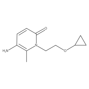 5-Amino-1-(2-cyclopropoxyethyl)-6-methyl-1,2-dihydropyridin-2-one Structure