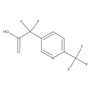 2,2-Difluoro-2-[6-(trifluoromethyl)pyridin-3-yl]acetic acid Structure