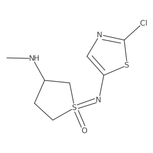 1-[(2-Chloro-1,3-thiazol-5-yl)imino]-3-(methylamino)-1lambda6-thiolan-1-one Structure