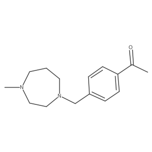 1-{4-[(4-Methyl-1,4-diazepan-1-yl)methyl]phenyl}ethan-1-one Structure