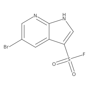5-bromo-1H-pyrrolo[2,3-b]pyridine-3-sulfonyl fluoride结构式