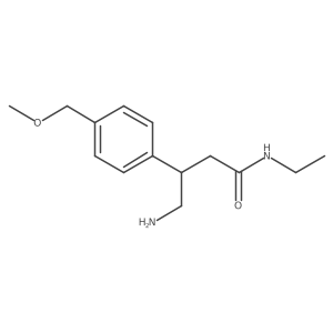 4-amino-N-ethyl-3-[4-(methoxymethyl)phenyl]butanamide Structure