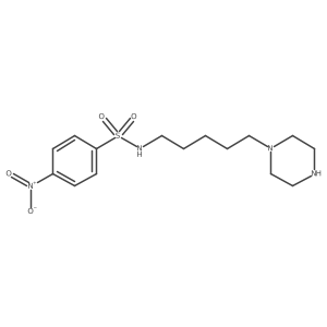 4-nitro-N-[5-(piperazin-1-yl)pentyl]benzene-1-sulfonamide Structure