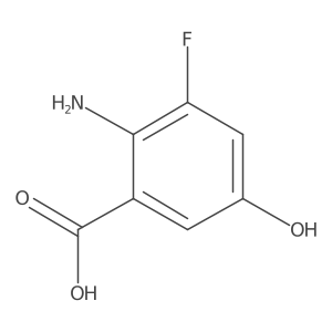 2-Amino-3-fluoro-5-hydroxybenzoic acid Structure