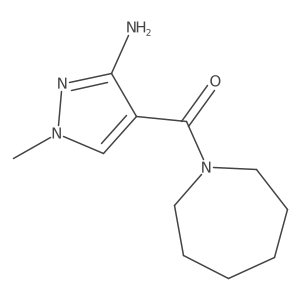 4-(azepane-1-carbonyl)-1-methyl-1H-pyrazol-3-amine Structure