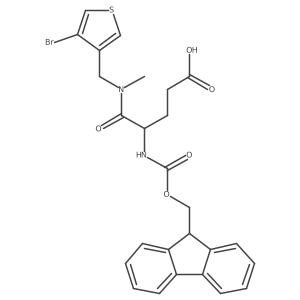 4-{[(4-bromothiophen-3-yl)methyl](methyl)carbamoyl}-4-({[(9H-fluoren-9-yl)methoxy]carbonyl}amino)butanoic acid Structure